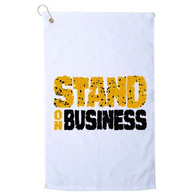 Yellow Ochre Black White Color Match Golf Towel
