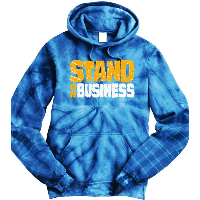 Yellow Ochre Black White Color Match Tie Dye Hoodie