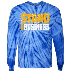 Yellow Ochre Black White Color Match Tie-Dye Long Sleeve Shirt