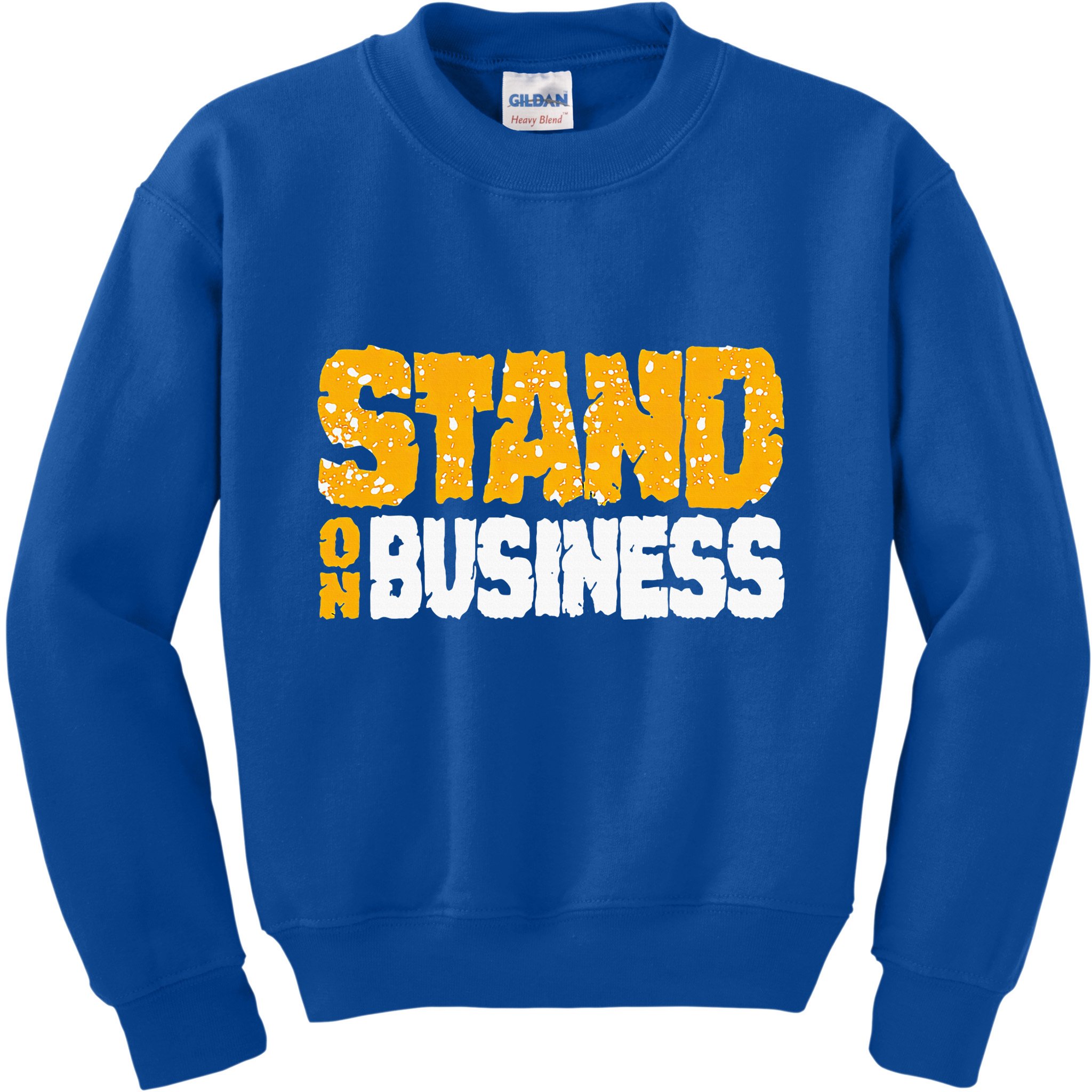 Yellow Ochre Black White Color Match Kids Sweatshirt
