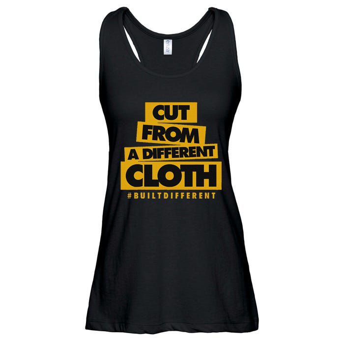 Yellow Ochre Black White Color Match Ladies Essential Flowy Tank