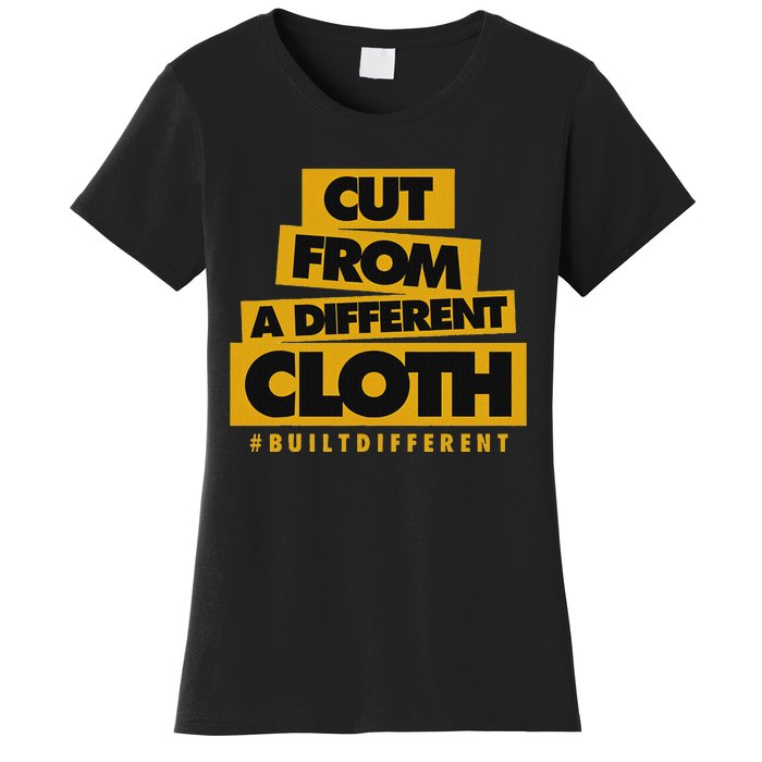 Yellow Ochre Black White Color Match Women's T-Shirt