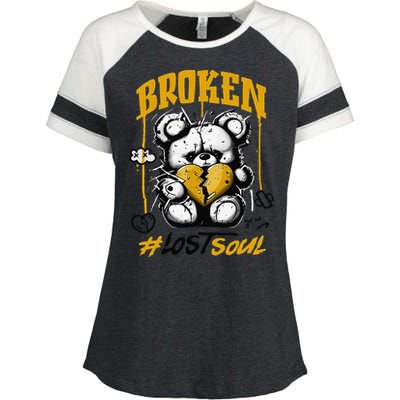 Yellow Ochre Black White Color Match Enza Ladies Jersey Colorblock Tee