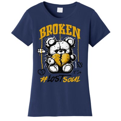 Yellow Ochre Black White Color Match Women's T-Shirt