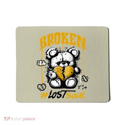 Yellow Ochre Black White Color Match Mousepad