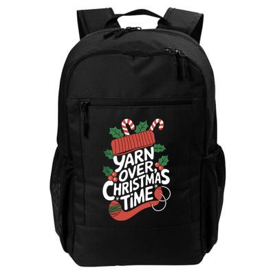 Yarn Over Christmas Time Knitting Daily Commute Backpack