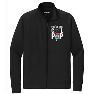 Youre One Cool Pop Father Dad Stretch Full-Zip Cadet Jacket