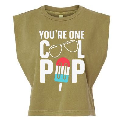 Youre One Cool Pop Father Dad Garment-Dyed Women's Muscle Tee