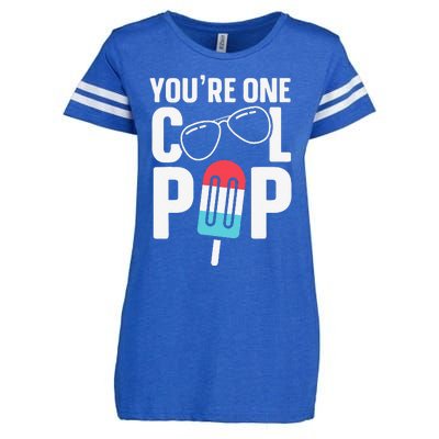 Youre One Cool Pop Father Dad Enza Ladies Jersey Football T-Shirt