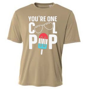 Youre One Cool Pop Father Dad Cooling Performance Crew T-Shirt