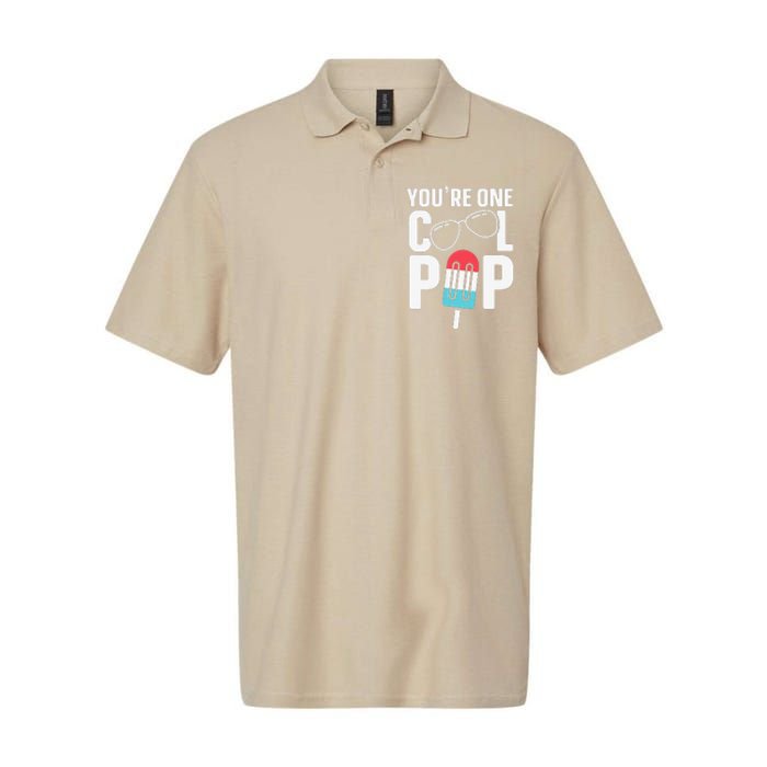 Youre One Cool Pop Father Dad Softstyle Adult Sport Polo