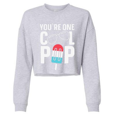 Youre One Cool Pop Father Dad Cropped Pullover Crew