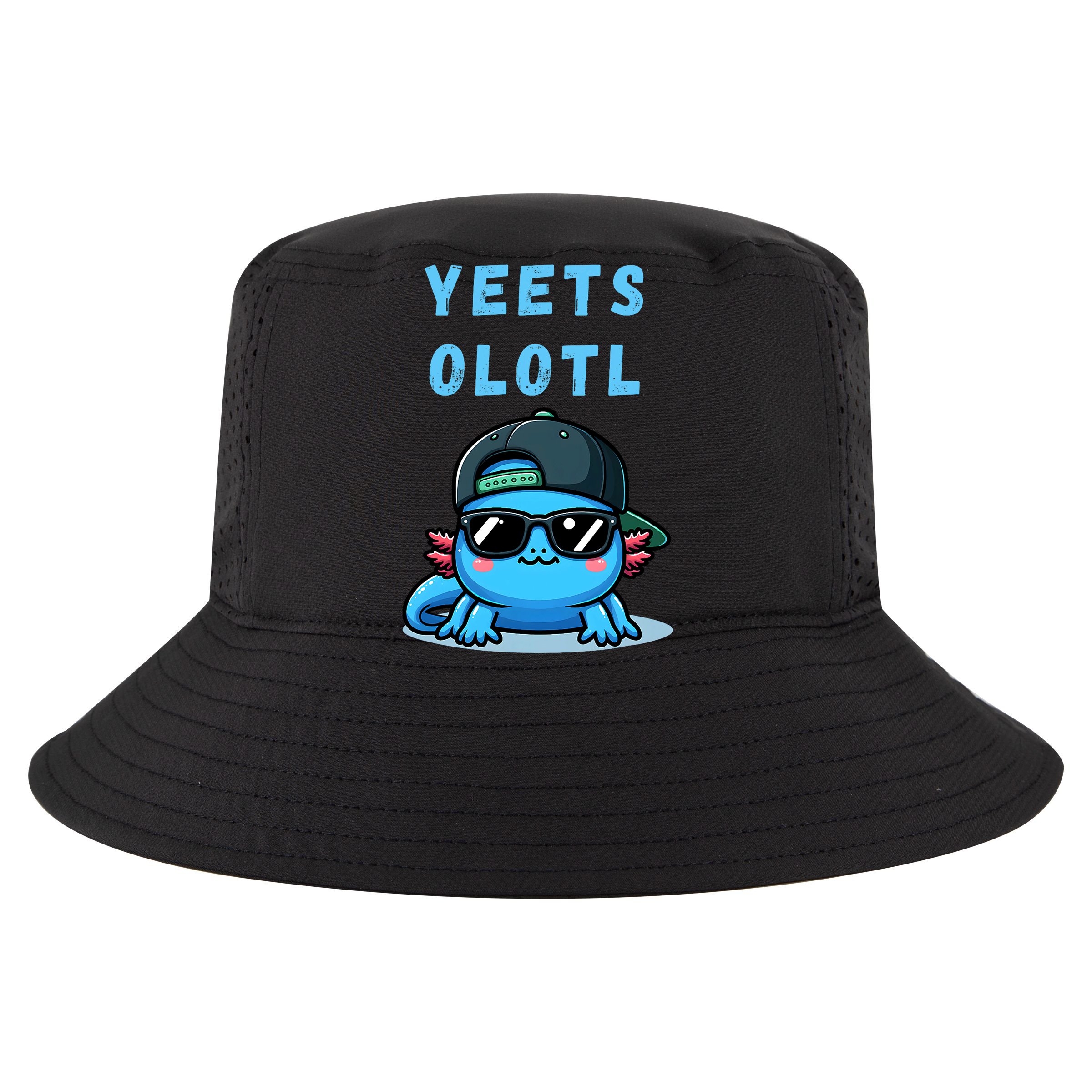 Yeets Olotl Funny Axolotl Yeet, Yeet Quote Funny Saying Sustainable Bucket Hat