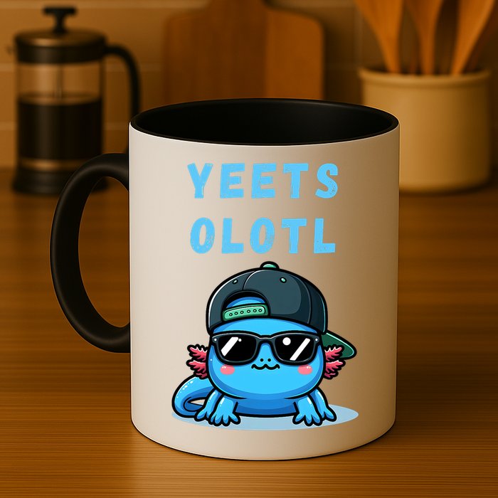 Yeets Olotl Funny Axolotl Yeet, Yeet Quote Funny Saying Mug
