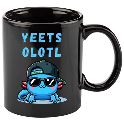 Yeets Olotl Funny Axolotl Yeet, Yeet Quote Funny Saying 11oz C Handle Ceramic Mug