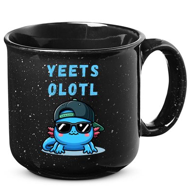 Yeets Olotl Funny Axolotl Yeet, Yeet Quote Funny Saying 15oz Campfire Ceramic Mug