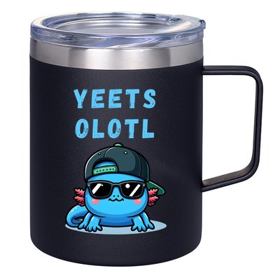 Yeets Olotl Funny Axolotl Yeet, Yeet Quote Funny Saying 12oz Stainless Steel Coffee Mug