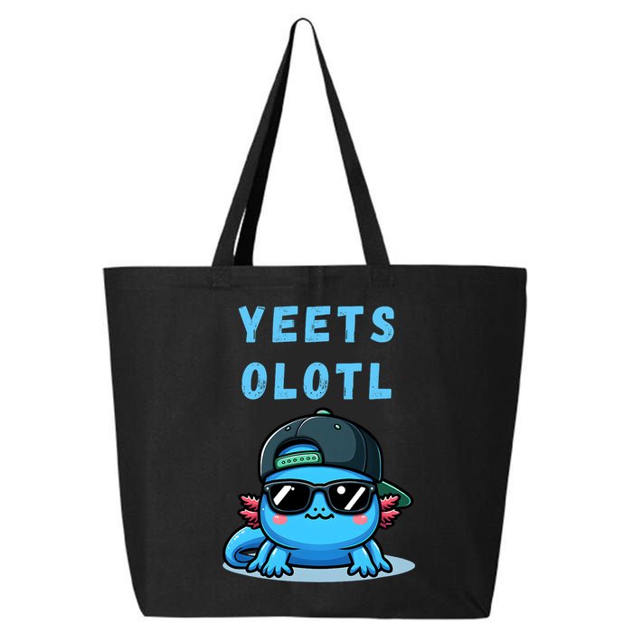 Yeets Olotl Funny Axolotl Yeet, Yeet Quote Funny Saying 25L Jumbo Tote