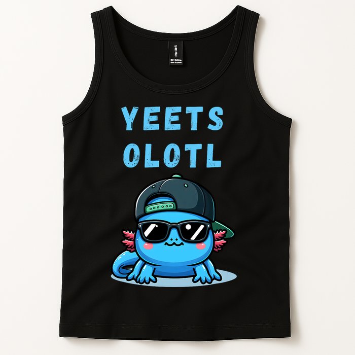 Yeets Olotl Funny Axolotl Yeet, Yeet Quote Funny Saying Tank Top