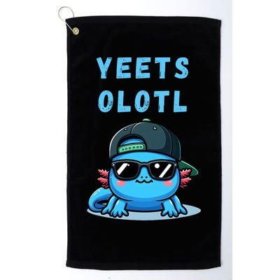Yeets Olotl Funny Axolotl Yeet, Yeet Quote Funny Saying Golf Towel