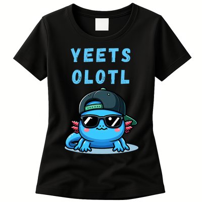 Yeets Olotl Funny Axolotl Yeet, Yeet Quote Funny Saying Womens T-Shirt