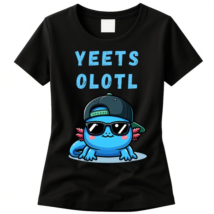 Yeets Olotl Funny Axolotl Yeet, Yeet Quote Funny Saying Womens T-Shirt