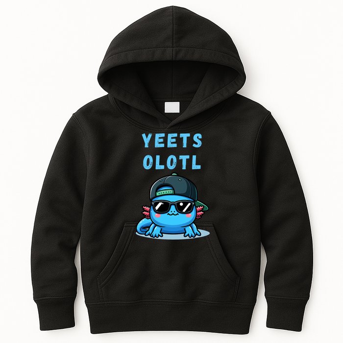 Yeets Olotl Funny Axolotl Yeet, Yeet Quote Funny Saying Kids Hoodie