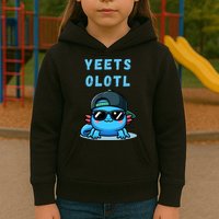 Yeets Olotl Funny Axolotl Yeet, Yeet Quote Funny Saying Kids Hoodie