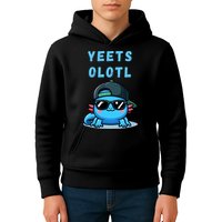 Yeets Olotl Funny Axolotl Yeet, Yeet Quote Funny Saying Kids Hoodie