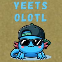Yeets Olotl Funny Axolotl Yeet, Yeet Quote Funny Saying Garment-Dyed Women's Muscle Tee