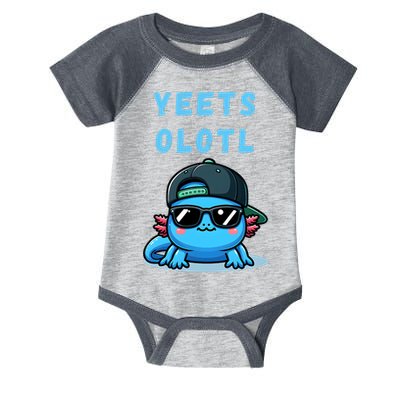 Yeets Olotl Funny Axolotl Yeet, Yeet Quote Funny Saying Infant Baby Jersey Bodysuit