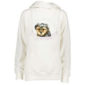 Yorkie Owner Gift Gift If I Can't Bring My Yorkie Gift Womens Funnel Neck Pullover Hood