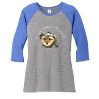 Yorkie Owner Gift Gift If I Can't Bring My Yorkie Gift Women's Tri-Blend 3/4-Sleeve Raglan Shirt