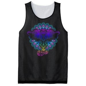 Yoga Elephant Aesthetic Ornate Stylized Mesh Reversible Basketball Jersey Tank