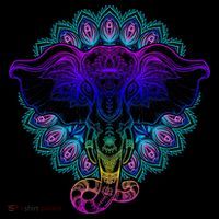 Yoga Elephant Aesthetic Ornate Stylized Premium T-Shirt