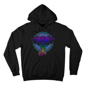 Yoga Elephant Aesthetic Ornate Stylized Tall Hoodie