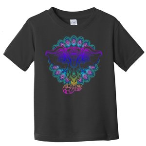 Yoga Elephant Aesthetic Ornate Stylized Toddler T-Shirt