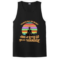Yoga I'm Mostly Peace Love and Light and a A Little Go F Yourself PosiCharge Competitor Tank