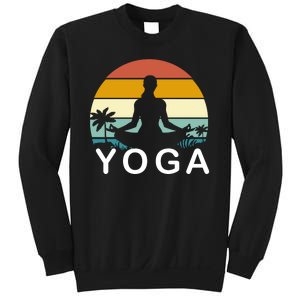 Yoga In Paradise Sunset Retro Vibes Sweatshirt