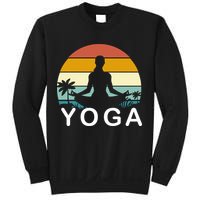Yoga In Paradise Sunset Retro Vibes Sweatshirt