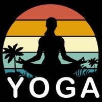 Yoga In Paradise Sunset Retro Vibes Sweatshirt