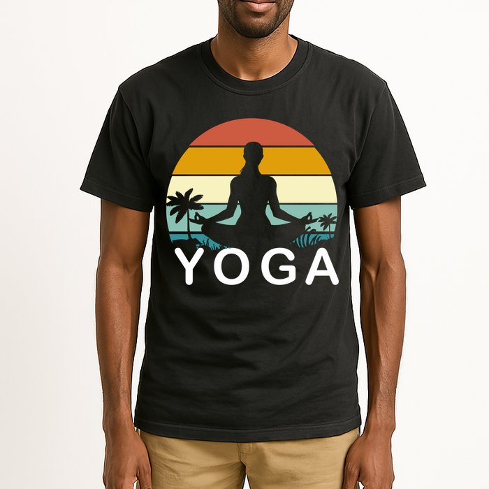 Yoga In Paradise Sunset Retro Vibes Tall T-Shirt