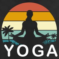Yoga In Paradise Sunset Retro Vibes Beanie