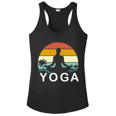 Yoga In Paradise Sunset Retro Vibes Ladies PosiCharge Competitor Racerback Tank