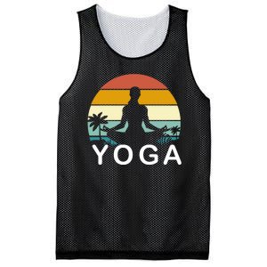 Yoga In Paradise Sunset Retro Vibes Mesh Reversible Basketball Jersey Tank