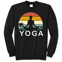 Yoga In Paradise Sunset Retro Vibes Tall Sweatshirt