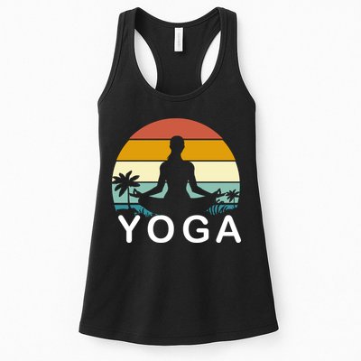 Yoga In Paradise Sunset Retro Vibes Womens Tank Top