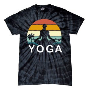 Yoga In Paradise Sunset Retro Vibes Tie-Dye T-Shirt