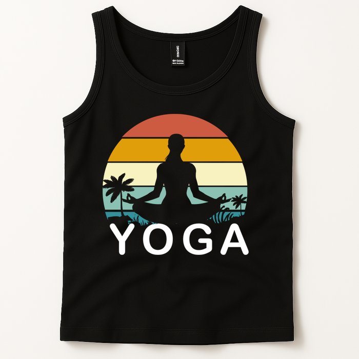 Yoga In Paradise Sunset Retro Vibes Tank Top
