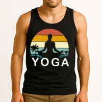 Yoga In Paradise Sunset Retro Vibes Tank Top